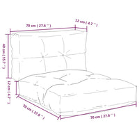 Thumbnail for Kissen für Palettensofa 2 Stk. Rot Karomuster Stoff