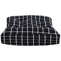 Thumbnail for Kissen für Palettensofa 2 Stk. Schwarz Karomuster Stoff