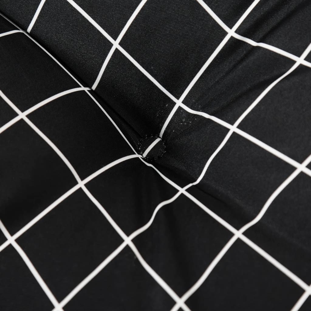 Kissen für Palettensofa 2 Stk. Schwarz Karomuster Stoff