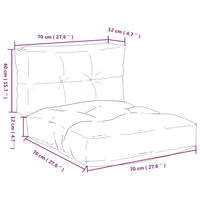 Thumbnail for Kissen für Palettensofa 2 Stk. Schwarz Karomuster Stoff