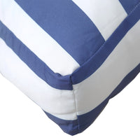 Thumbnail for Kissen für Palettensofa 2 Stk. Blau & Weiß Gestreift Stoff