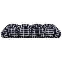 Thumbnail for Kissen für Palettensofa 2 Stk. Schwarz Karomuster Stoff
