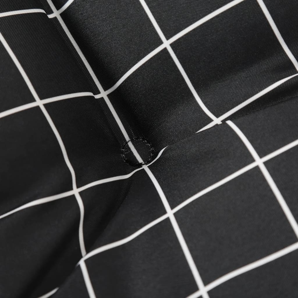 Kissen für Palettensofa 2 Stk. Schwarz Karomuster Stoff