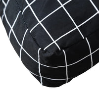 Thumbnail for Kissen für Palettensofa 2 Stk. Schwarz Karomuster Stoff