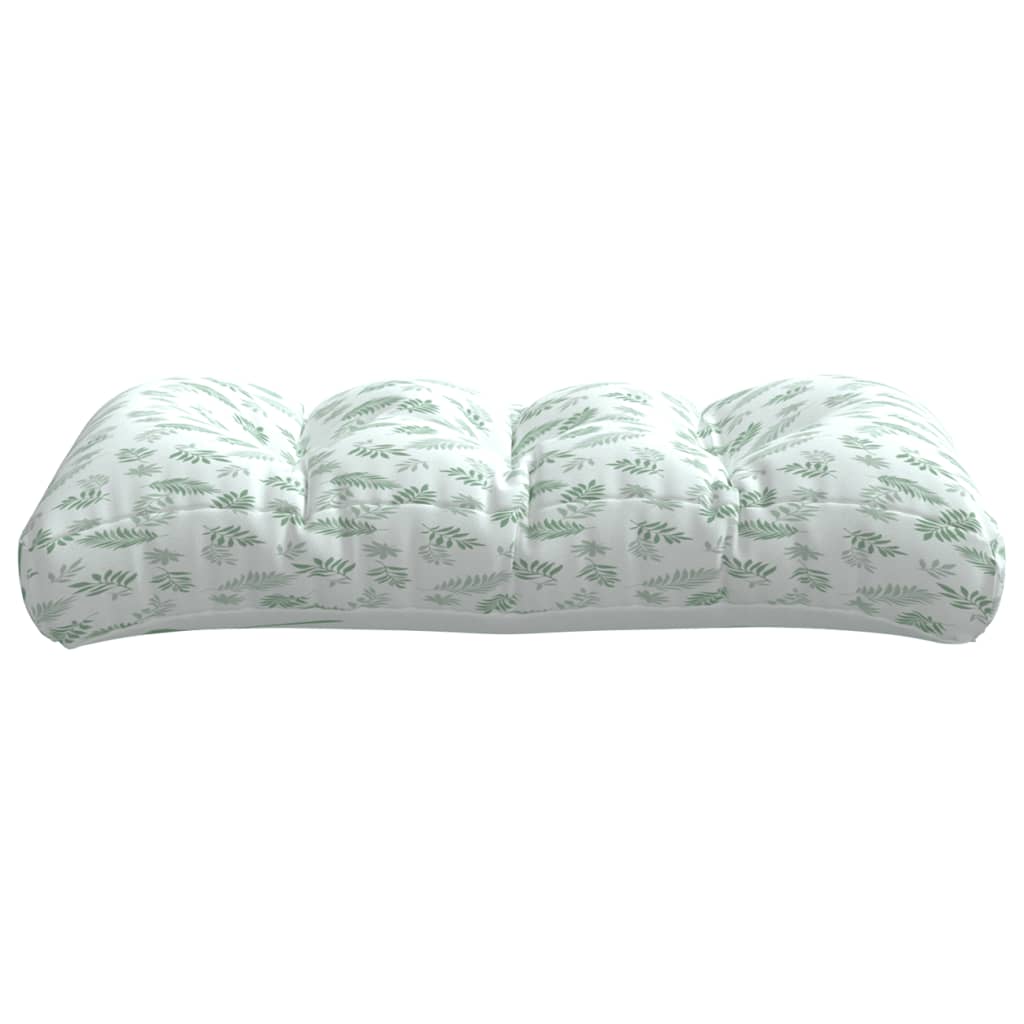 Kissen für Palettensofa 2 Stk. Blatt-Motiv Stoff