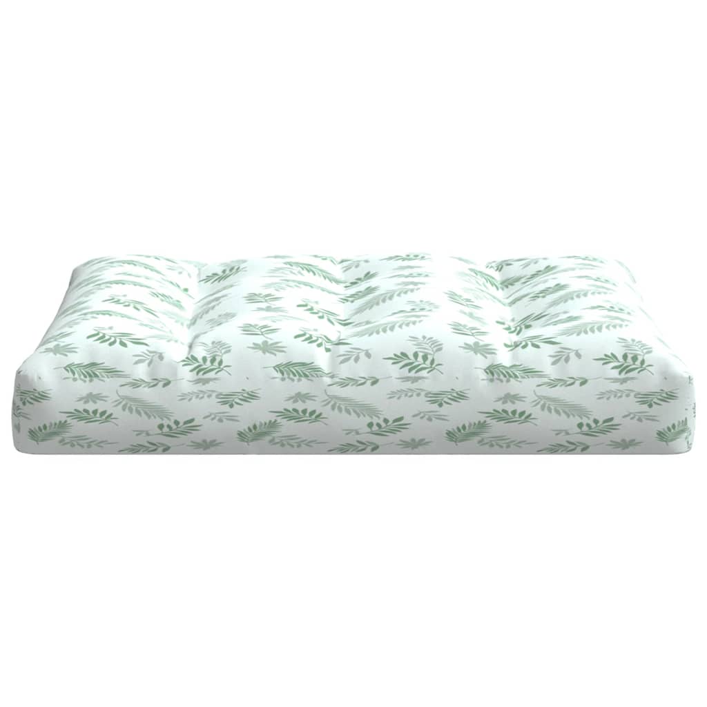 Kissen für Palettensofa 2 Stk. Blatt-Motiv Stoff