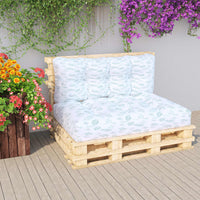 Thumbnail for Kissen für Palettensofa 2 Stk. Blatt-Motiv Stoff
