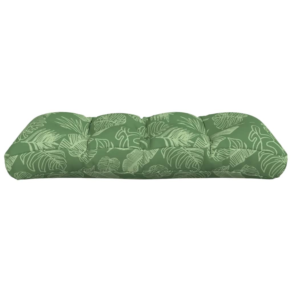 Kissen für Palettensofa 2 Stk. Blatt-Motiv Stoff