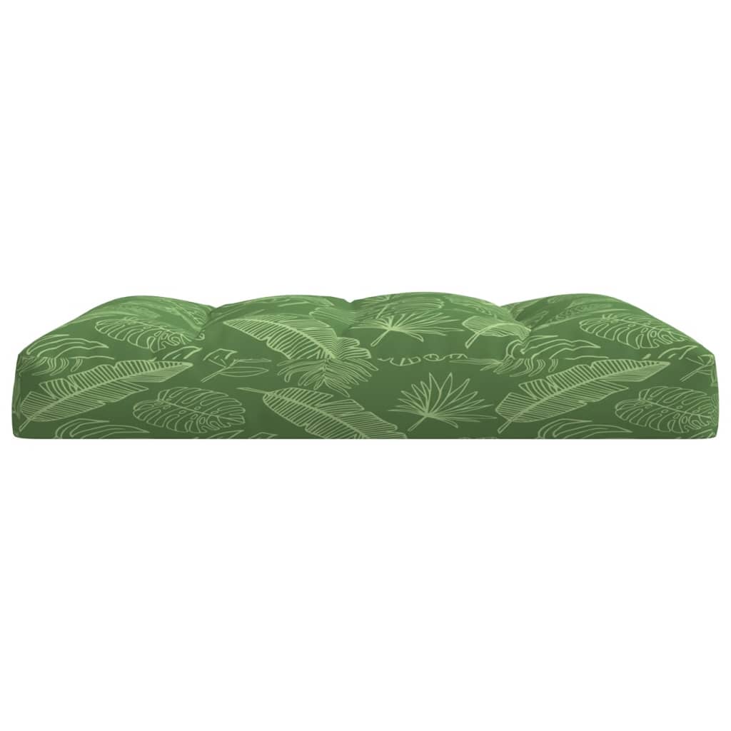 Kissen für Palettensofa 2 Stk. Blatt-Motiv Stoff