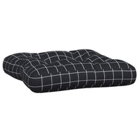 Thumbnail for Palettenkissen 2 Stk. Schwarz Karomuster Oxford-Gewebe