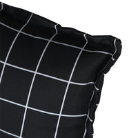 Thumbnail for Palettenkissen 2 Stk. Schwarz Karomuster Oxford-Gewebe
