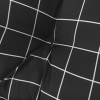 Thumbnail for Palettenkissen Schwarz Karomuster 60x61,5x10 cm Oxford-Gewebe