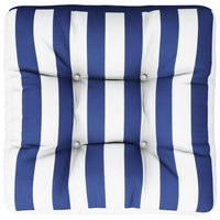 Thumbnail for Palettenkissen Blau Weiß Gestreift 58x58x10 cm Oxford-Gewebe