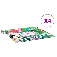 Thumbnail for Gartenstuhl-Kissen 4 Stk. Mehrfarbig 40x40x3 cm Stoff