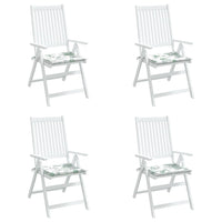 Thumbnail for Gartenstuhl-Kissen 4 Stk. Blattmuster 40x40x3 cm Stoff