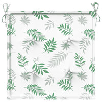 Thumbnail for Gartenstuhl-Kissen 6 Stk. Blattmuster 40x40x3 cm Stoff