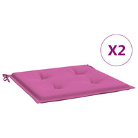 Thumbnail for Gartenstuhl-Kissen 2 Stk. Rosa 40x40x3 cm Stoff