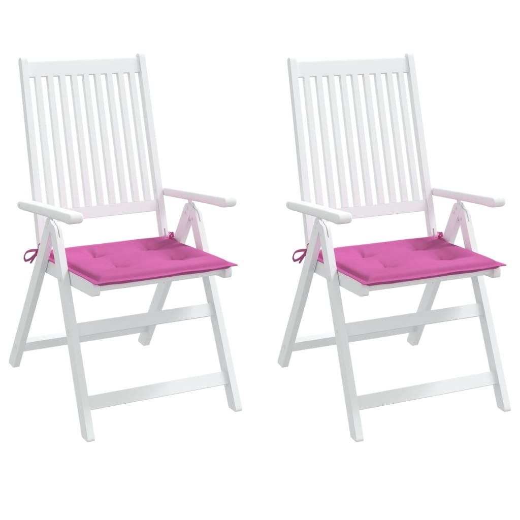 Gartenstuhl-Kissen 2 Stk. Rosa 40x40x3 cm Stoff