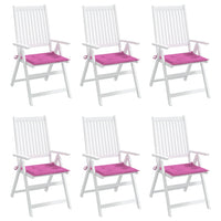 Thumbnail for Gartenstuhl-Kissen 6 Stk. Rosa 40x40x3 cm Stoff