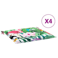 Thumbnail for Gartenstuhl-Kissen 4 Stk. Mehrfarbig 50x50x3 cm Stoff