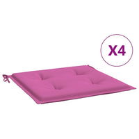 Thumbnail for Gartenstuhl-Kissen 4 Stk. Rosa 50x50x3 cm Stoff
