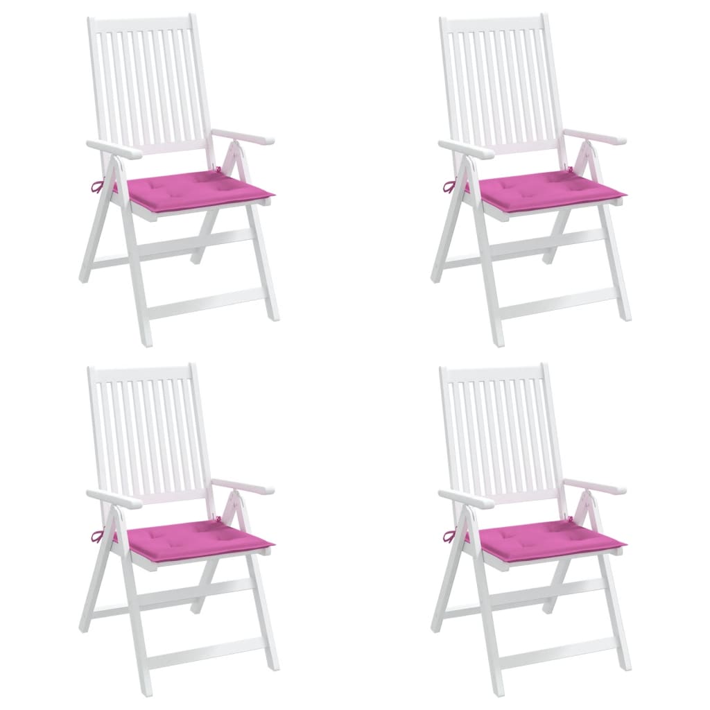 Gartenstuhl-Kissen 4 Stk. Rosa 50x50x3 cm Stoff