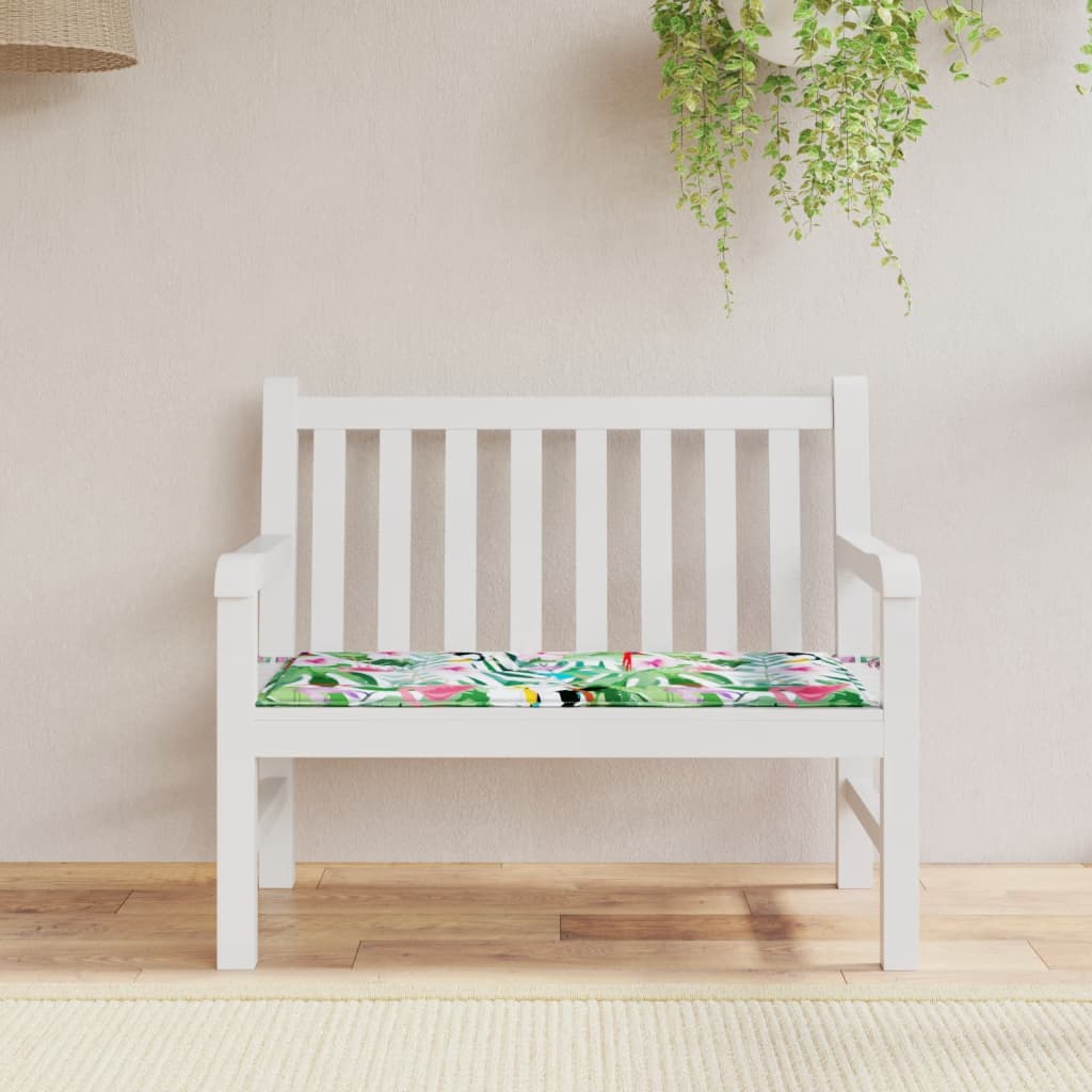 Gartenbank-Auflage Mehrfarbig 100x50x3 cm Oxford-Gewebe