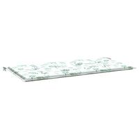 Thumbnail for Gartenbank-Auflage Blattmuster 120x50x3 cm Oxford-Gewebe