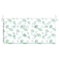 Thumbnail for Gartenbank-Auflage Blattmuster 120x50x3 cm Oxford-Gewebe