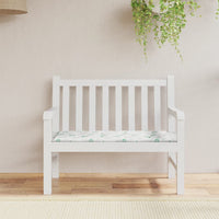 Thumbnail for Gartenbank-Auflage Blattmuster 120x50x3 cm Oxford-Gewebe