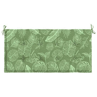 Thumbnail for Gartenbank-Auflage Blattmuster 120x50x3 cm Oxford-Gewebe
