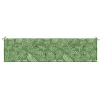 Thumbnail for Gartenbank-Auflage Blattmuster 200x50x3 cm Stoff