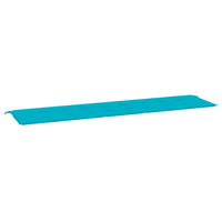 Thumbnail for Gartenbank-Auflage Türkis 200x50x3 cm Stoff