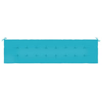 Thumbnail for Gartenbank-Auflage Türkis 200x50x3 cm Stoff