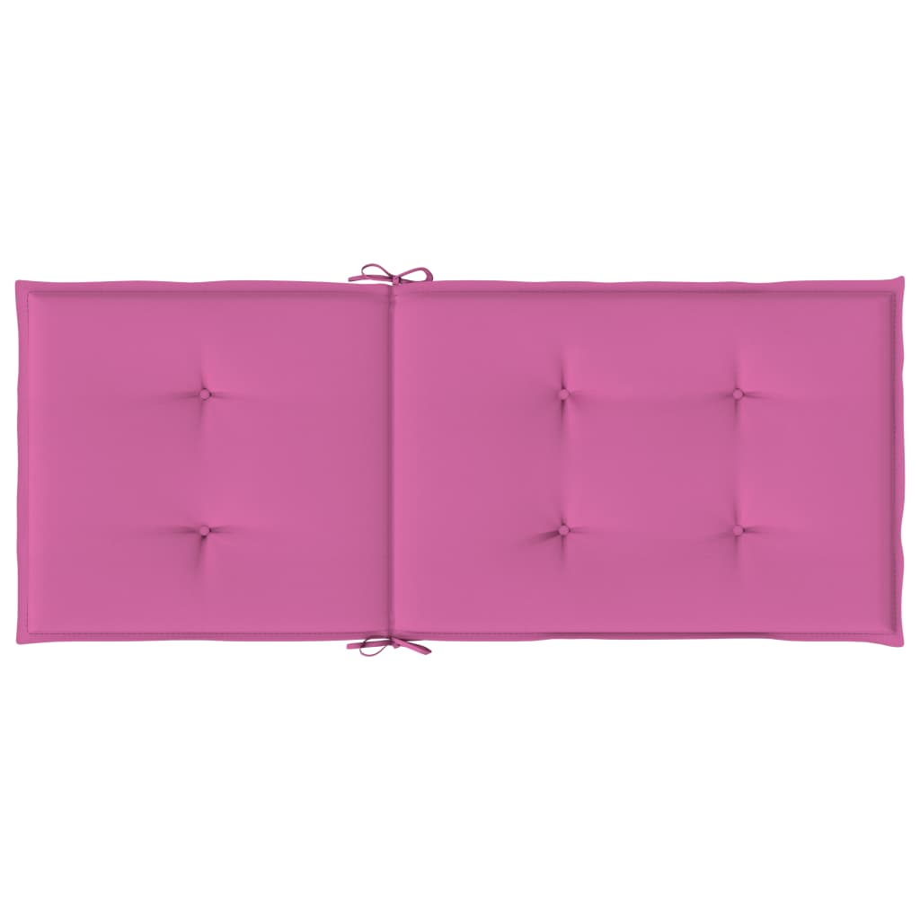 Hochlehner-Auflagen 4 Stk. Rosa Stoff