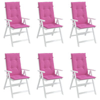 Thumbnail for Hochlehner-Auflagen 6 Stk. Rosa Stoff