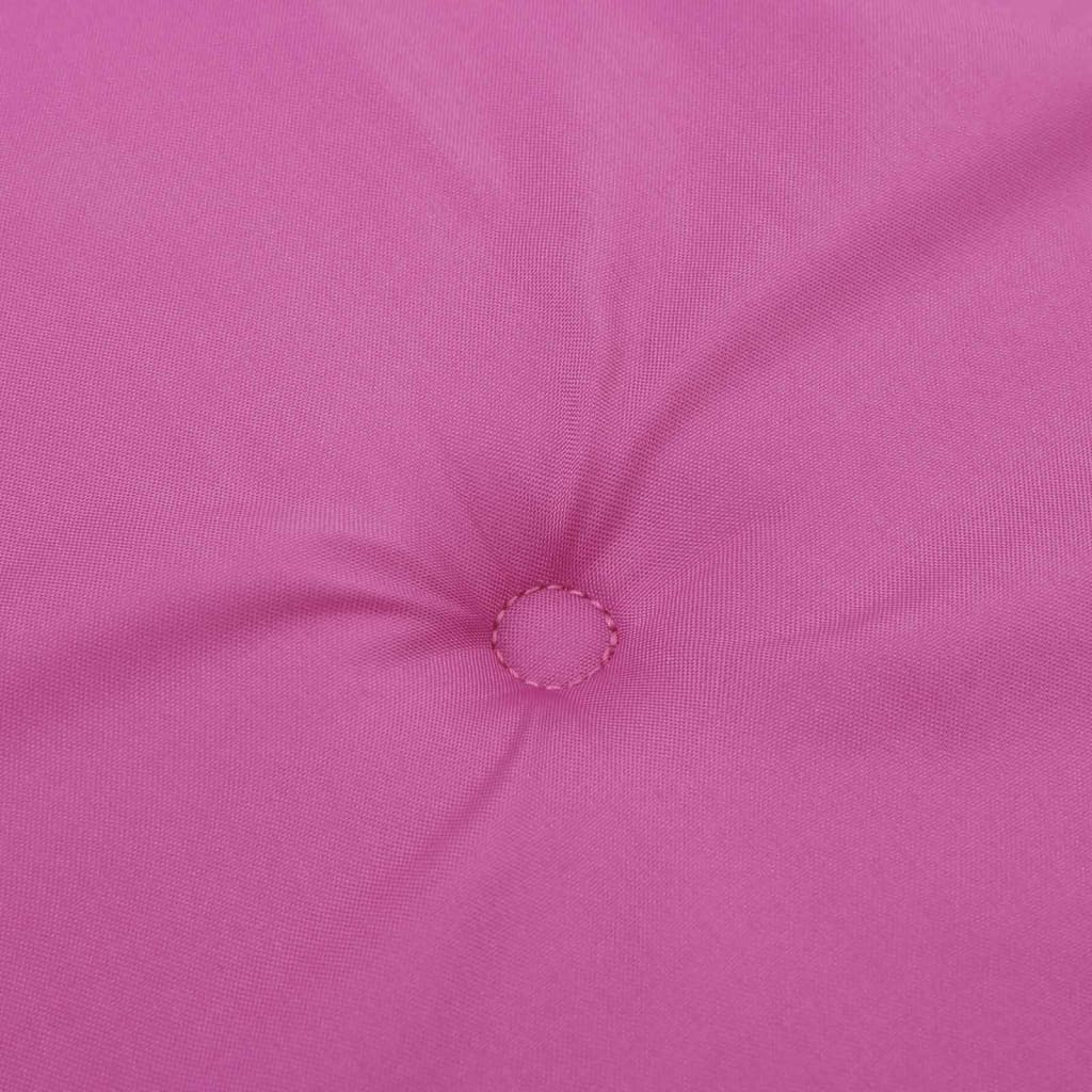 Niedriglehner-Auflagen 4 Stk. Rosa Stoff