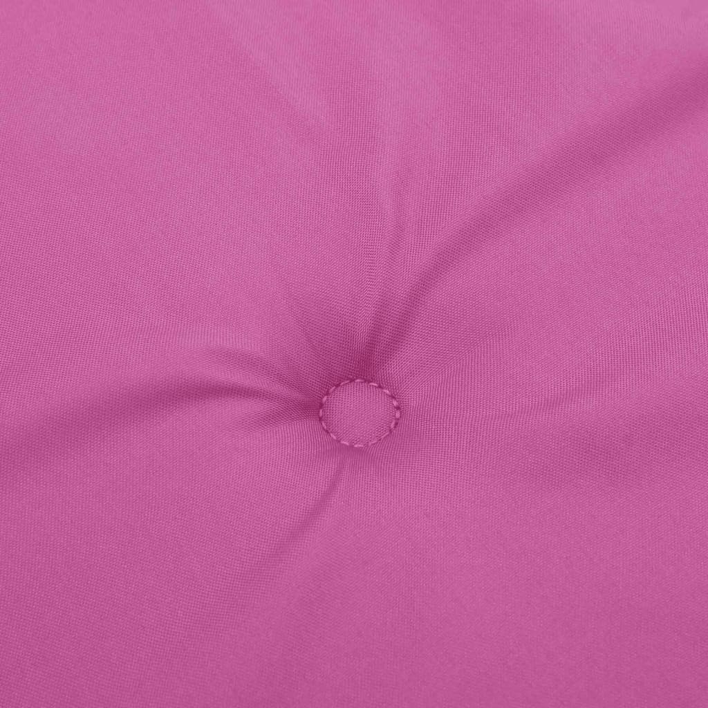 Niedriglehner-Auflagen 6 Stk. Rosa Stoff