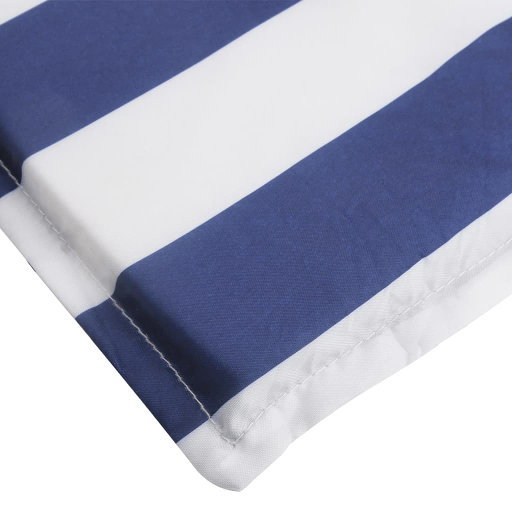 Liegestuhl-Auflage Blau&Weiß Gestreift Oxford-Gewebe