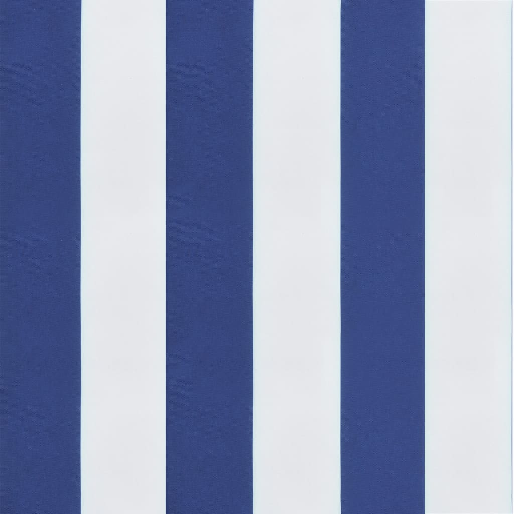 Stuhlkissen 2 Stk. Blau & Weiß Gestreift 50x50x7 cm Stoff