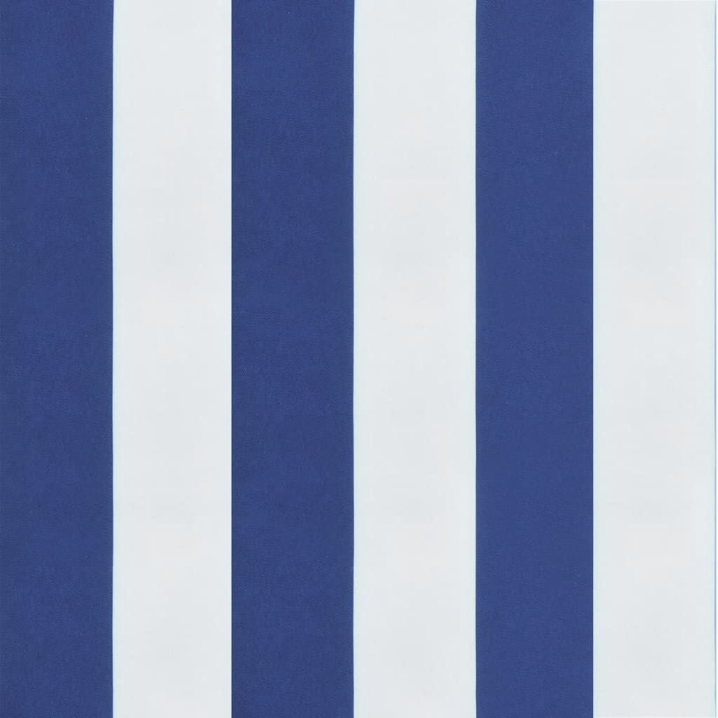 Stuhlkissen 4 Stk. Blau & Weiß Gestreift 50x50x7 cm Stoff