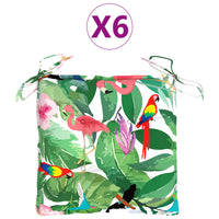 Thumbnail for Stuhlkissen 6 Stk. Mehrfarbig 50x50x7 cm Stoff