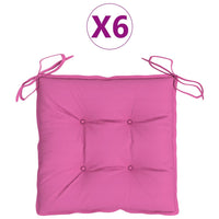 Thumbnail for Stuhlkissen 6 Stk. Rosa 50x50x7 cm Stoff