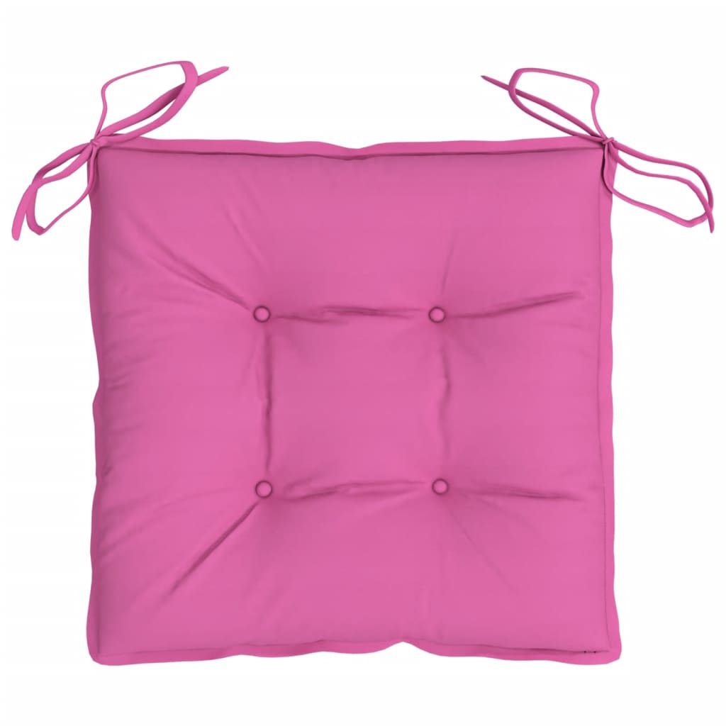Stuhlkissen 6 Stk. Rosa 50x50x7 cm Stoff