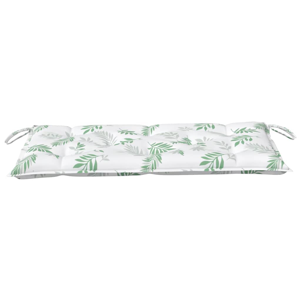 Bankauflage Blattmuster 100x50x7 cm Stoff
