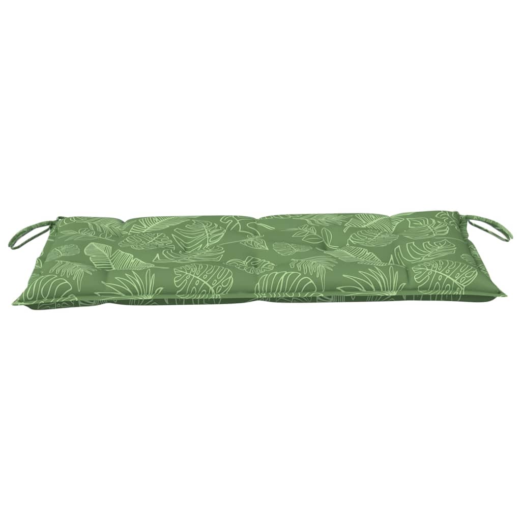 Bankauflage Blattmuster 100x50x7 cm Stoff
