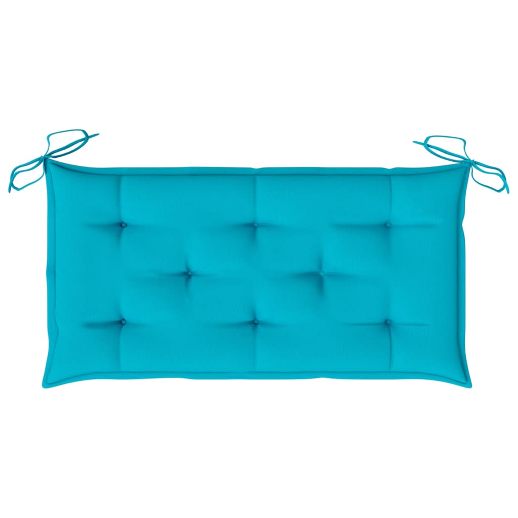 Bankauflage Türkis 100x50x7 cm Stoff