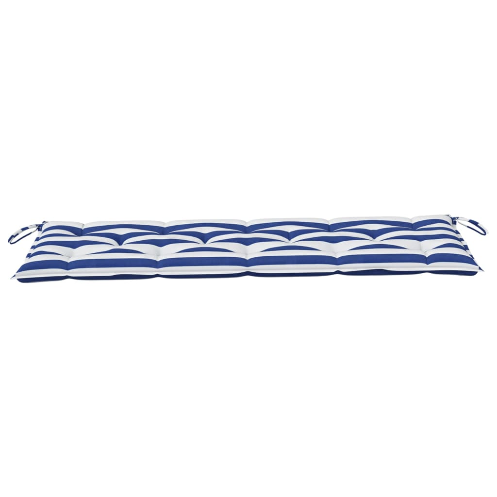 Bankauflage Blau & Weiß Gestreift 150x50x7 cm Stoff