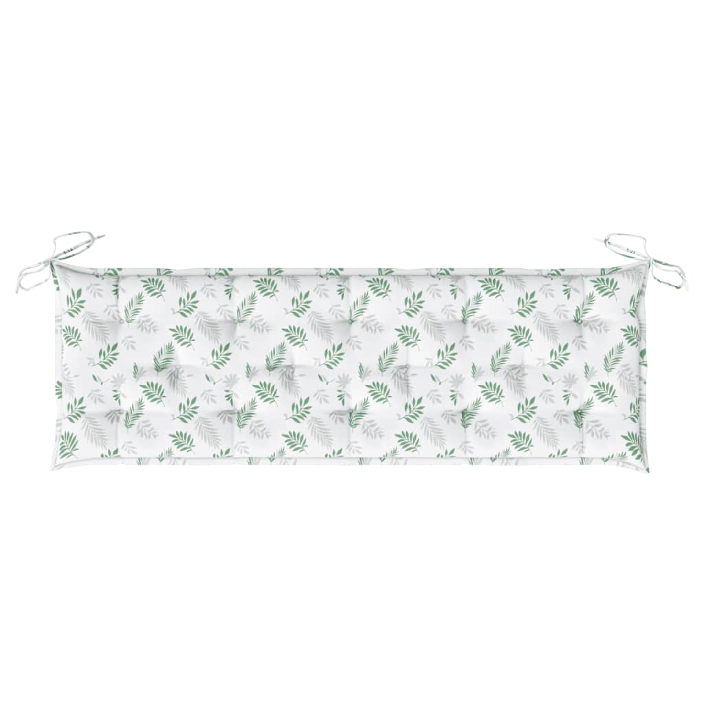 Bankauflage Blattmuster 150x50x7 cm Stoff