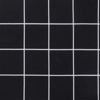 Thumbnail for Bankauflage Schwarz Karomuster 180x50x7 cm Stoff